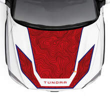Calcomanía de vinilo Kit completo de mapa topográfico para Toyota Tundra Hybrid 2023_4
