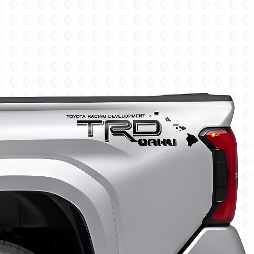 Kit de Calcomanías de Vinilo para el Lado de la Caja TRD Oahu Hawaii para Camionetas Toyota