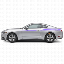 Kit de vinilo con franjas laterales decorativas personalizadas para Musclecar Mustang 2015-20_2