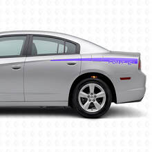 Calcomanía de vinilo personalizada con franjas traseras laterales para Dodge Charger 2011-2014_2