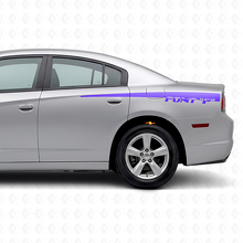Calcomanía vinilo lateral trasera de franjas personalizadas para Dodge Charger 2011-2014_2