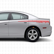 Calcomanía vinilo lateral trasera de franjas personalizadas para Dodge Charger 2011-2014_3