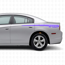 Adhesivo Vinilo de Rayas Laterales Estilo Deportivo para Dodge Charger 2011-2014_2