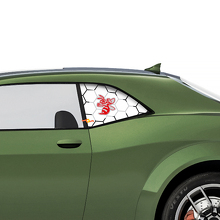 Calcomanías Vinilo para Ventana Lateral Angry Hornet para Dodge Challenger_2