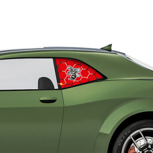 Calcomanías Vinilo para Ventana Lateral Angry Hornet para Dodge Challenger_3
