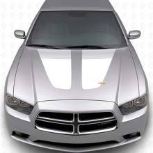 Calcomanías de Vinilo de Doble Raya para Capó para Dodge Charger 2011-2014_2