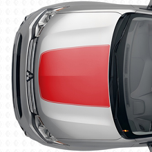 Calcomanía de vinilo tira central del capó para Mitsubishi Outlander 2012-2014_4