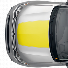 Calcomanía de vinilo tira central del capó para Mitsubishi Outlander 2012-2014_5