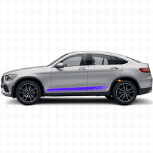 Vinilo adhesivo de franjas laterales estilo racing para Mercedes-Benz AMG GLC-Class C253_2