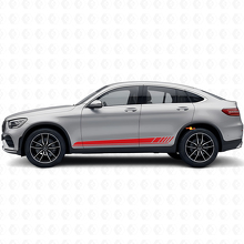 Vinilo adhesivo de franjas laterales estilo racing para Mercedes-Benz AMG GLC-Class C253_4
