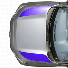 Calcomanía de vinilo de doble raya para capó para Toyota RAV4 2019-2024_2