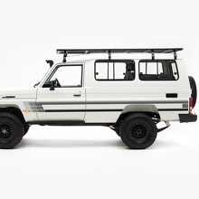 Juego de calcomanías vinílicas de franjas laterales estilo vintage para Toyota Land Cruiser J75_2