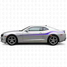 Kit de vinilos de rayas laterales estilo racing para Chevrolet Camaro 2010-2013_2