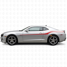 Kit de vinilos de rayas laterales estilo racing para Chevrolet Camaro 2010-2013_4