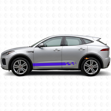 Kit de Calcomanías de Vinilo de Rayas Laterales a Cuadros para Jaguar E-Pace 2017-2022_2