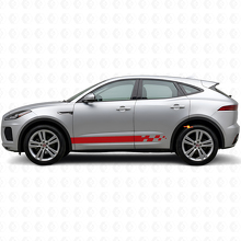 Kit de Calcomanías de Vinilo de Rayas Laterales a Cuadros para Jaguar E-Pace 2017-2022_5