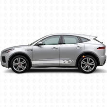 Kit de Calcomanías de Vinilo de Rayas Laterales a Cuadros para Jaguar E-Pace 2017-2022_6
