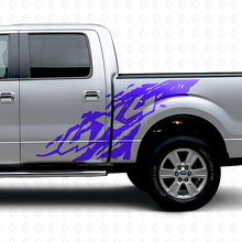 Kit de vinilo lateral contra salpicaduras de barro 4x4 para Musclecar Truck 2009-2012_2