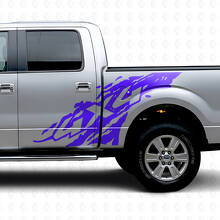 Kit de vinilo lateral contra salpicaduras de barro 4x4 para Musclecar Truck 2009-2012_2