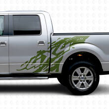 Kit de vinilo lateral contra salpicaduras de barro 4x4 para Musclecar Truck 2009-2012_3