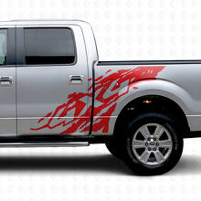 Kit de vinilo lateral contra salpicaduras de barro 4x4 para Musclecar Truck 2009-2012_4