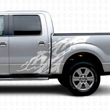 Kit de vinilo lateral contra salpicaduras de barro 4x4 para Musclecar Truck 2009-2012_5