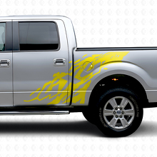 Kit de vinilo lateral contra salpicaduras de barro 4x4 para Musclecar Truck 2009-2012_6