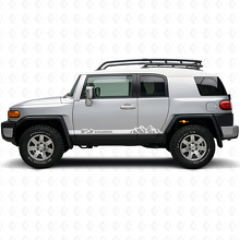 Pegatinas de vinilo para paneles laterales estilo montaña para Toyota FJ Cruiser_5