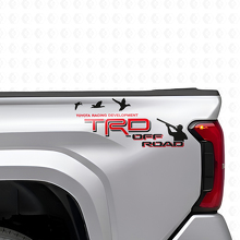 Juego de calcomanías de vinilo para laterales de caja TRD Off Road Duck Hunter para camiones Toyota_2