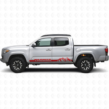 Vinilo adhesivo con franjas para paneles laterales Mountain Style para Toyota Tacoma 2016-2023_4