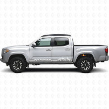 Vinilo adhesivo con franjas para paneles laterales Mountain Style para Toyota Tacoma 2016-2023_5