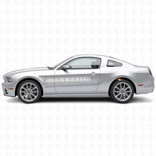 Kit de calcomanías de vinilo con bandas laterales y logotipo de caballo para Musclecar Musclecarmodel 2010-2014_4