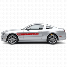 Kit de calcomanías de vinilo con franjas laterales y logo GT para Musclecar Musclecarmodel 2010-2014_3