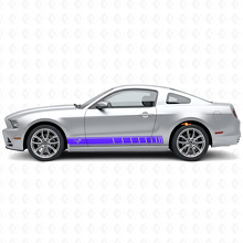 Kit de adhesivos de vinilo con franjas para paneles laterales con logotipo de caballo para Musclecar Musclecarmodel 2010-2014_2