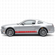 Kit de adhesivos de vinilo con franjas para paneles laterales con logotipo de caballo para Musclecar Musclecarmodel 2010-2014_3