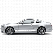 Kit de adhesivos de vinilo con franjas para paneles laterales con logotipo de caballo para Musclecar Musclecarmodel 2010-2014_4