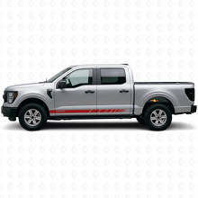Kit de calcomanías de vinilo de franjas laterales a cuadros con marca para Musclecar Truck 2021-26_4