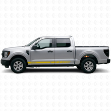 Kit de calcomanías de vinilo de franjas laterales a cuadros con marca para Musclecar Truck 2021-26_6