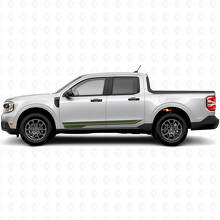 Kit de adhesivos de vinilo con franjas laterales para puertas dobles para Musclecar Maverick 2022-26_3