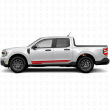 Kit de adhesivos de vinilo con franjas laterales para puertas dobles para Musclecar Maverick 2022-26_4