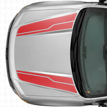 Kit de Adhesivos Vinilo de Rayas Gemelas para Capó para Musclecar Maverick 2022-26_4