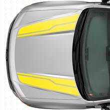 Kit de Adhesivos Vinilo de Rayas Gemelas para Capó para Musclecar Maverick 2022-26_6