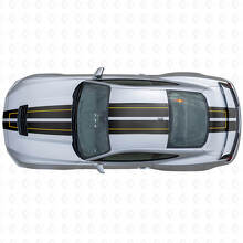 Kit completo de vinilos laterales y superior con rayas de carreras para musclecar Musclecarmodel 2024-26_6