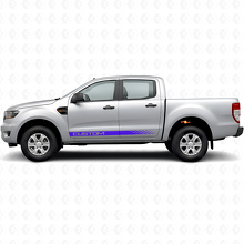 Kit de calcomanías de vinilo con franjas de puerta estroboscópicas personalizadas para Musclecar Ranger Crew Cab 2019-2023_2