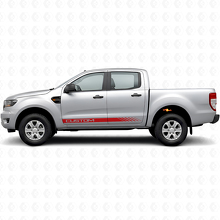 Kit de calcomanías de vinilo con franjas de puerta estroboscópicas personalizadas para Musclecar Ranger Crew Cab 2019-2023_4