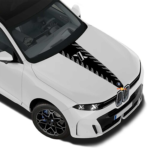 Vinilo Adhesivo Franja Central Capó Estilo X Para BMW X5 G65_1
