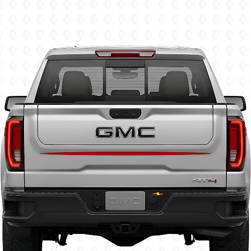 Calcomanías de franjas para portón trasero para GMC Sierra 1500 AT4X Vinilo adhesivo para gráficos de GMC Sierra