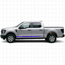 Kit de calcomanías de vinilo personalizadas con rayas laterales a cuadros para musclecar camión 2021-26_2