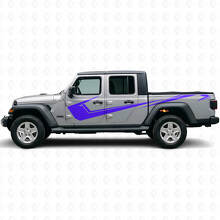 Kit de calcomanías de vinilo con franjas laterales angulares para Jeep Gladiator 2020-27_2
