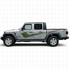 Kit de calcomanías de vinilo con franjas laterales angulares para Jeep Gladiator 2020-27_3